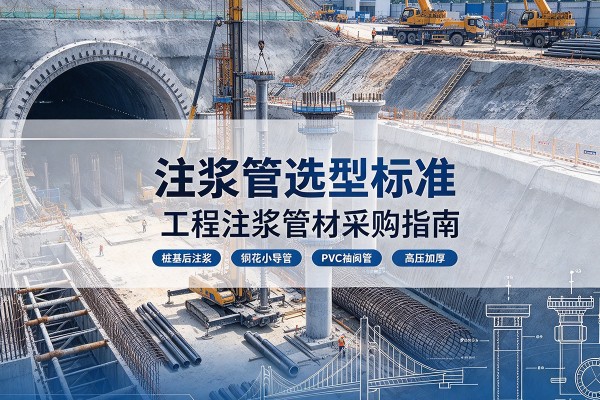 金溪注浆管选型标准