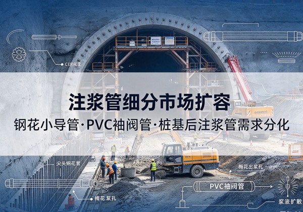 金溪注浆管细分市场扩容，隧道钢花小导管、PVC 袖阀管、桩基后注浆管需求分化